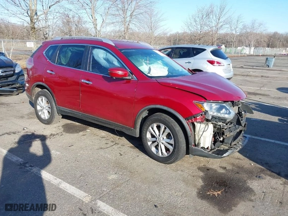 2016 Nissan Rogue SV with VIN KNMAT2MV5GP672456, listed as a IAAI auction lot 41127809 with 112,649 mi miles. Bid and sale history available at carsss.com. Image 1.