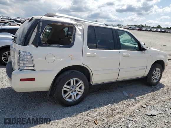 2007 Mercury Mountaineer Premier with VIN 4M2EU38E47UJ03494, listed as a Copart auction lot 66306274 with 220,250 mi miles and Salvage title. Bid and sale history available at DreamBid. Image 3.