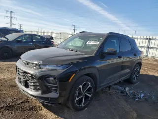 2023 Chevrolet TrailBlazer RS with VIN KL79MTSL4PB129147, listed as a Copart auction lot 44614095 with 25,439 mi miles and Salvage Title. Bid and sale history available at carsss.com. Image 1.