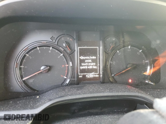 2022 Toyota 4Runner SR5 with VIN JTEEU5JR5N5269489, listed as a Copart auction lot 57460955 with 42,981 mi miles and Salvage title. Bid and sale history available at DreamBid. Image 9.