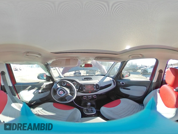 2014 FIAT 500L Easy with VIN ZFBCFABH3EZ026909, listed as a Copart auction lot 44582835 with 104,137 mi miles and Salvage Title. Bid and sale history available at DreamBid. Image 12.