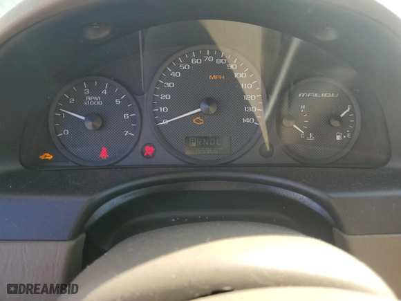 2004 Chevrolet Malibu LS with VIN 1G1ZT52834F200154, listed as a Copart auction lot 50500205 with 155,966 mi miles and Non Repairable. Bid and sale history available at carsss.com. Image 9.