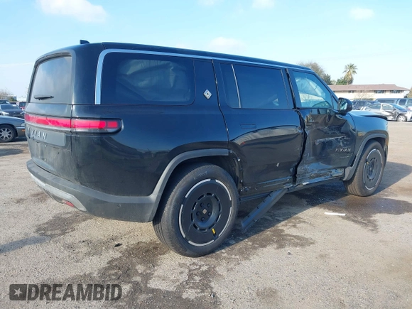 2025 Rivian R1S Adventure with VIN 7PDSGBBAXSN055849, listed as a IAAI auction lot 41255282 with 2,885 mi miles. Bid and sale history available at carsss.com. Image 4.
