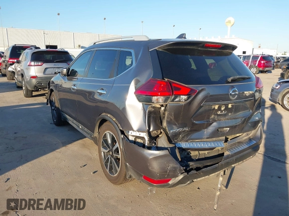 2017 Nissan Rogue SL with VIN 5N1AT2MT2HC859544, listed as a IAAI auction lot 40773928 with 200,265 mi miles and . Bid and sale history available at DreamBid. Image 3.