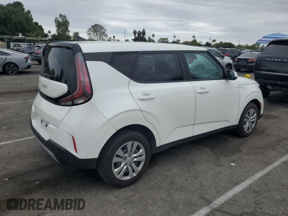 2023 Kia Soul LX with VIN KNDJ23AUXP7846431, listed as a Copart auction lot 53676125 with 50,794 mi miles and Salvage Title. Bid and sale history available at carsss.com. Image 3.