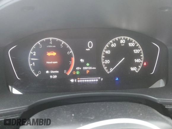 2023 Honda Civic EX с VIN 2HGFE1F7XPH303347, выставлен на аукционе Copart как лот 53894595 с пробегом 30 126 миль миль и Списание • Salvage title. История ставок и продаж доступна на DreamBid. Изображение 9.