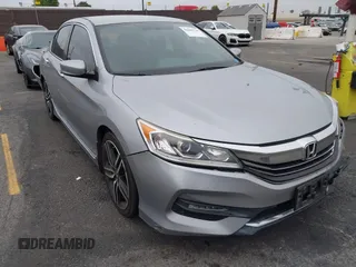 2016 Honda Accord Sport with VIN 1HGCR2F52GA180086, listed as a IAAI auction lot 42409730 with 120,832 mi miles and . Bid and sale history available at DreamBid. Image 1.