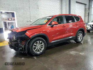 2019 Hyundai Santa Fe SE z VIN 5NMS2CAD8KH055076, wystawiony jako Copart lot #52491615 z przebiegiem 121 494 mil mil oraz Szkoda całkowita • Salvage title. Historia ofert i sprzedaży dostępna na DreamBid. Obrazek 1.