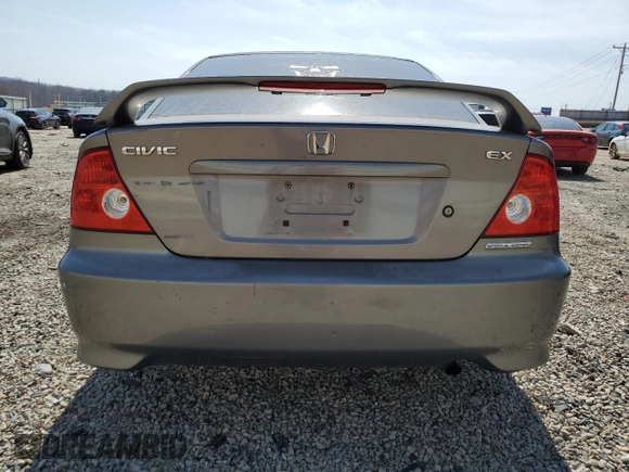 2005 Honda Civic EX with VIN 1HGEM22905L026106, listed as a Copart auction lot 48426795 with Not Provided miles and Clean Title. Bid and sale history available at DreamBid. Image 6.