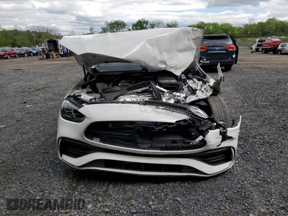 2022 Mercedes-Benz C 300 with VIN W1KAF4HB2NR050861, listed as a Copart auction lot 54904865 with Not provided miles and Salvage title. Bid and sale history available at DreamBid. Image 5.