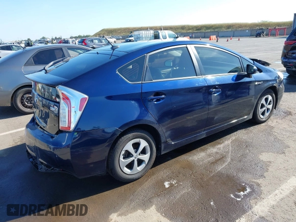 2013 Toyota Prius One with VIN JTDKN3DU9D1626932, listed as a IAAI auction lot 42148583 with 48,444 mi miles and . Bid and sale history available at DreamBid. Image 4.
