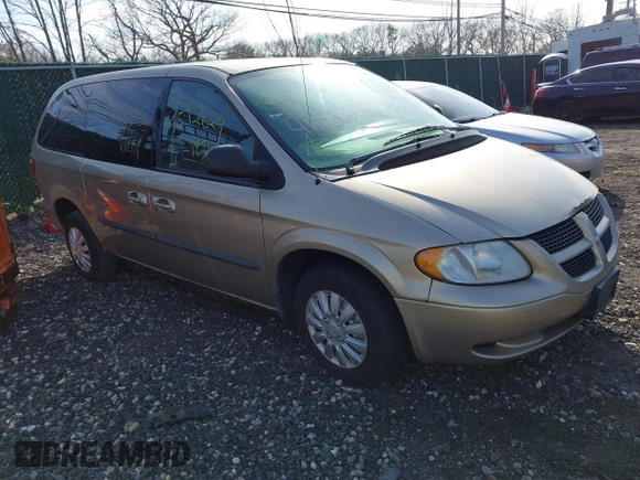 2003 Dodge Caravan Sport with VIN 2D4GP44R13R274458, listed as a IAAI auction lot 41788865 with 999,999 mi miles. Bid and sale history available at carsss.com. Image 1.