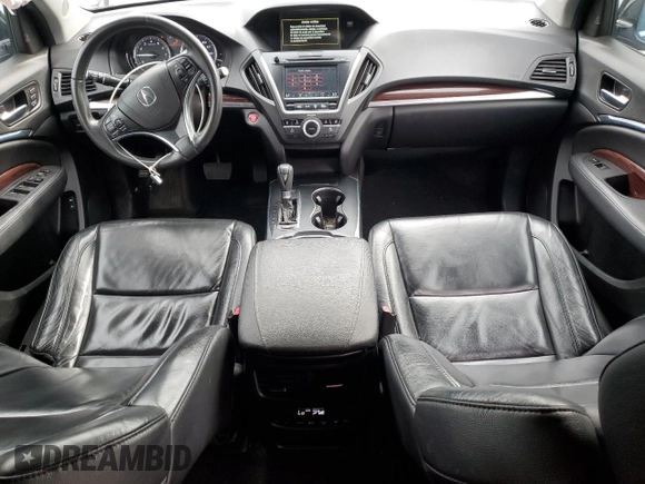 2015 Acura MDX Tech Pkg with VIN 5FRYD3H46FB002750, listed as a Copart auction lot 48331165 with 128,015 mi miles and Salvage Title. Bid and sale history available at carsss.com. Image 8.