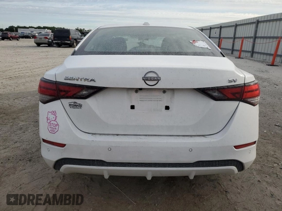 2024 Nissan Sentra SV with VIN 3N1AB8CV0RY218918, listed as a Copart auction lot 57944735 with 22,879 mi miles and Non repairable. Bid and sale history available at DreamBid. Image 6.