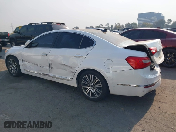 2015 Kia Cadenza Premium with VIN KNALN4D70F5196706, listed as a IAAI auction lot 41262917 with 189,340 mi miles. Bid and sale history available at carsss.com. Image 13.