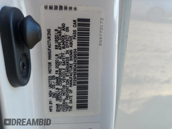2010 Pontiac Vibe w/1SA with VIN 5Y2SP6E80AZ406654, listed as a Copart auction lot 72618834 with 34,878 mi miles and Salvage Title. Bid and sale history available at carsss.com. Image 12.