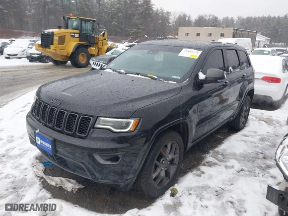 2021 Jeep Grand Cherokee Limited with VIN 1C4RJFBG0MC635287, listed as a IAAI auction lot 41595678 with 71,578 mi miles. Bid and sale history available at carsss.com. Image 2.