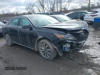 2014 Lincoln MKS with VIN 1LNHL9DK3EG601956, listed as a IAAI auction lot 41496313 with 191,087 mi miles. Bid and sale history available at carsss.com. Image 1.