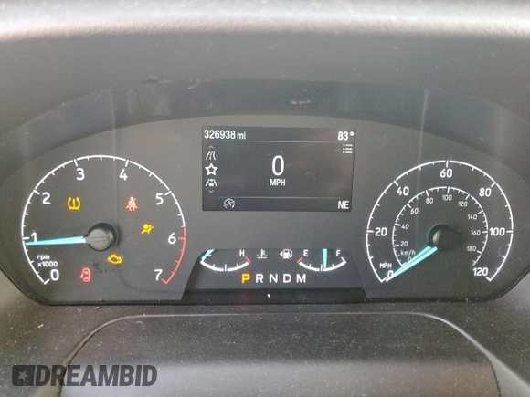 2020 Ford Transit Cargo with VIN 1FTBR1CG2LKB71838, listed as a Copart auction lot 59989875 with 326,938 mi miles and Salvage title. Bid and sale history available at DreamBid. Image 9.