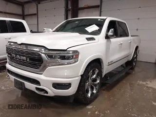2020 Ram 1500 Limited with VIN 1C6SRFHT7LN319636, listed as a IAAI auction lot 41288661 with 107,029 mi miles. Bid and sale history available at carsss.com. Image 2.