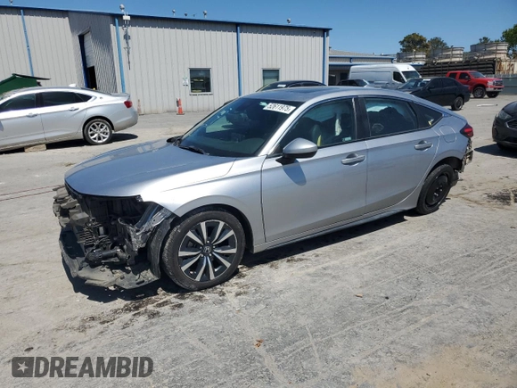 2022 Honda Civic EX-L z VIN 19XFL1H75NE001278, wystawiony jako Copart lot #52611975 z przebiegiem 58 706 mil mil oraz Szkoda całkowita • Salvage title. Historia ofert i sprzedaży dostępna na DreamBid. Obrazek 1.
