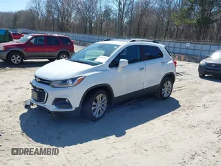 2017 Chevrolet Trax LT with VIN KL7CJRSB9HB084197, listed as a IAAI auction lot 41707414 with 91,666 mi miles and . Bid and sale history available at carsss.com. Image 2.