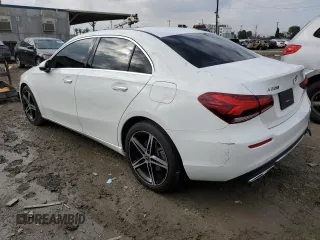 2021 Mercedes-Benz A 220 with VIN W1K3G4EB2MJ290158, listed as a Copart auction lot 44759935 with 57,782 mi miles and Salvage Title. Bid and sale history available at DreamBid. Image 2.