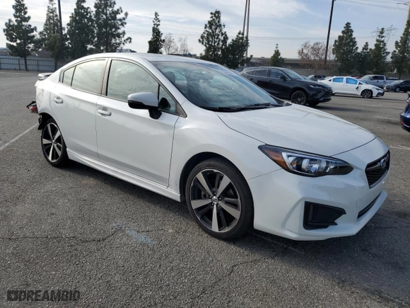 2017 Subaru Impreza Sport with VIN 4S3GKAM67H3622750, listed as a Copart auction lot 43446305 with 93,769 mi miles and Salvage Title. Bid and sale history available at carsss.com. Image 4.
