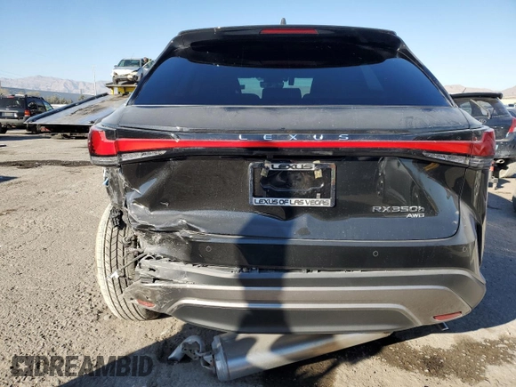 2025 Lexus RX with VIN 2T2BBMCA3SC066299, listed as a Copart auction lot 41889465 with 1,946 mi miles and Salvage Title. Bid and sale history available at carsss.com. Image 6.