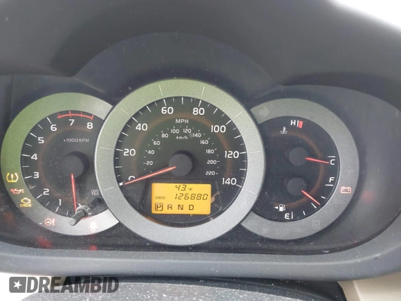 2009 Toyota RAV4 with VIN JTMZF33V59D008745, listed as a IAAI auction lot 41929275 with 126,880 mi miles and . Bid and sale history available at DreamBid. Image 7.