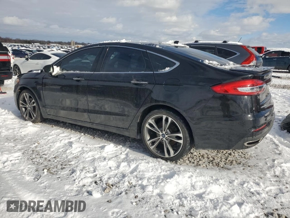 2019 Ford Fusion Titanium with VIN 3FA6P0K97KR245906, listed as a Copart auction lot 83069164 with 0 mi miles and Clean Title. Bid and sale history available at carsss.com. Image 2.