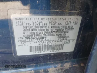 2018 Nissan Sentra SV z VIN 3N1AB7AP0JL625640, wystawiony jako IAAI lot #42262791 z przebiegiem 128 073 mil mil oraz . Historia ofert i sprzedaży dostępna na DreamBid. Obrazek 9.