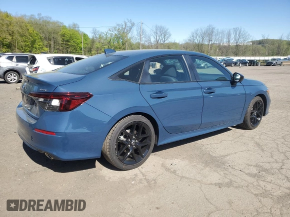 2025 Honda Civic Sport with VIN 2HGFE2F54SH519305, listed as a Copart auction lot 54912895 with 6,146 mi miles and Salvage title. Bid and sale history available at DreamBid. Image 3.