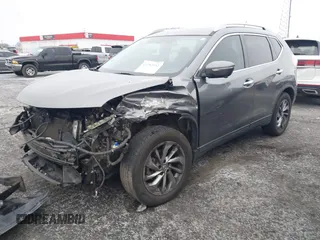 2015 Nissan Rogue SL with VIN 5N1AT2MT7FC863361, listed as a IAAI auction lot 41282002 with 145,914 mi miles. Bid and sale history available at carsss.com. Image 18.