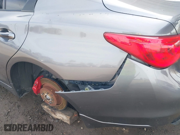 2017 Infiniti Q50 Red Sport 400 with VIN JN1FV7AP2HM850025, listed as a IAAI auction lot 41687964 with 70,334 mi miles. Bid and sale history available at carsss.com. Image 17.