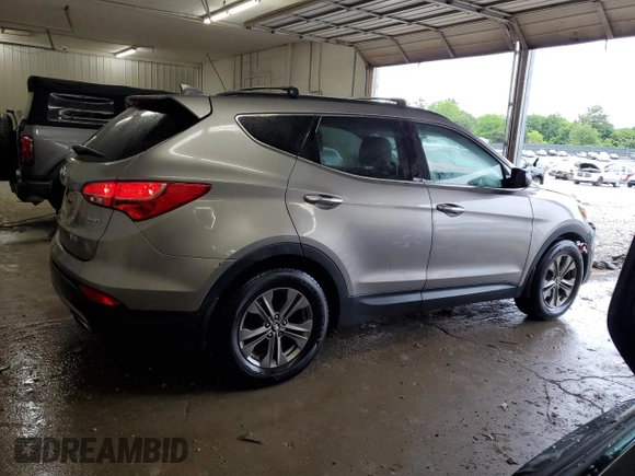 2014 Hyundai Santa Fe with VIN 5XYZU3LB1EG227984, listed as a Copart auction lot 59569905 with 102,477 mi miles and Salvage title. Bid and sale history available at DreamBid. Image 3.
