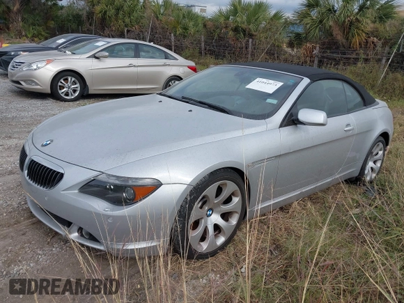 2005 BMW 6 Series 645Ci with VIN WBAEK73475B322960, listed as a IAAI auction lot 41044973 with Not Provided miles. Bid and sale history available at carsss.com. Image 16.