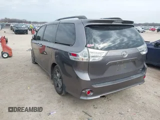 2015 Toyota Sienna SE with VIN 5TDXK3DC8FS652966, listed as a IAAI auction lot 41576611 with 108,858 mi miles and . Bid and sale history available at DreamBid. Image 3.