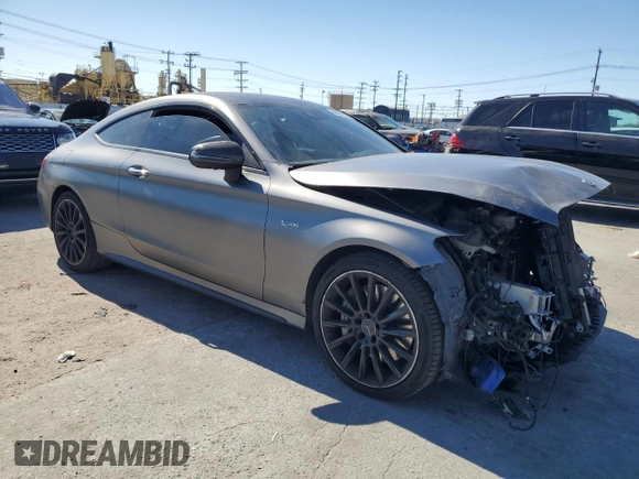 2018 Mercedes-Benz C 43 AMG with VIN WDDWJ6EB0JF656725, listed as a Copart auction lot 46091835 with 84,079 mi miles and Salvage title. Bid and sale history available at DreamBid. Image 4.