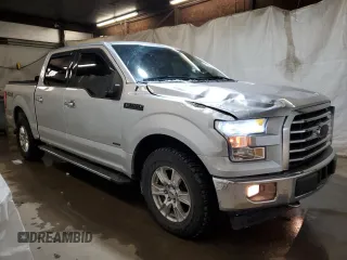 2017 Ford F-150 XL with VIN 1FTEW1EP1HFA55842, listed as a Copart auction lot 45715775 with 141,732 mi miles and Salvage Title. Bid and sale history available at carsss.com. Image 4.