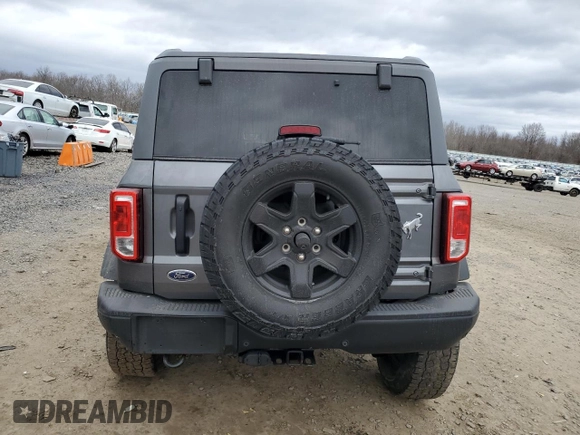 2022 Ford Bronco with VIN 1FMEE5BP0NLA95787, listed as a Copart auction lot 47701705 with 50,173 mi miles and Salvage title. Bid and sale history available at DreamBid. Image 6.