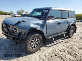 2023 Ford Bronco with VIN 1FMEE5DH2PLB00979, listed as a Copart auction lot 56652305 with 31,653 mi miles and Salvage title. Bid and sale history available at DreamBid. Image 1.