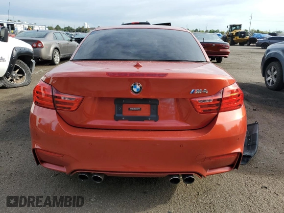 2016 BMW M4 with VIN WBS3U9C59GP969108, listed as a Copart auction lot 60528043 with 39,255 mi miles. Bid and sale history available at carsss.com. Image 6.