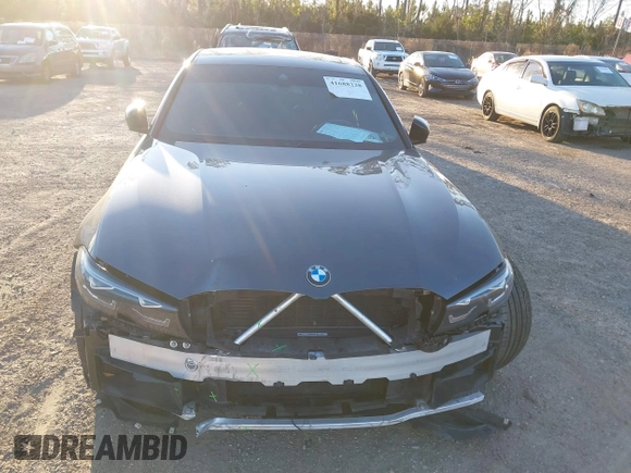 2022 BMW 3 Series M340i with VIN 3MW5U7J01N8C65375, listed as a IAAI auction lot 41688228 with 36,513 mi miles. Bid and sale history available at carsss.com. Image 12.