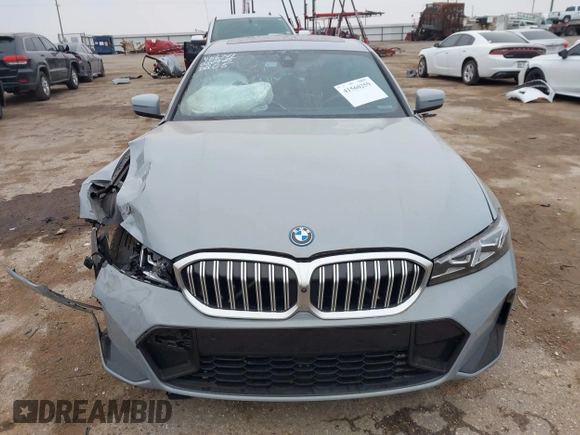2023 BMW 3 Series 330e with VIN 3MW39FF00P8D57706, listed as a IAAI auction lot 41560259 with 1 mi miles. Bid and sale history available at carsss.com. Image 12.