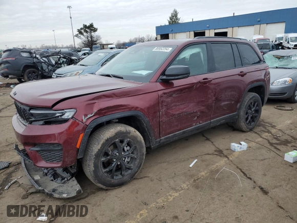2025 Jeep Grand Cherokee Laredo with VIN 1C4RJHAG3SC274891, listed as a Copart auction lot 86952254 with 1,392 mi miles and Salvage Title. Bid and sale history available at DreamBid. Image 1.