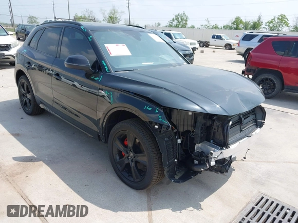 2025 Audi Q5 S line Premium z VIN WA1GAAFY3S2040329, wystawiony jako IAAI lot #41896569 z przebiegiem 2 575 mil mil oraz . Historia ofert i sprzedaży dostępna na DreamBid. Obrazek 1.