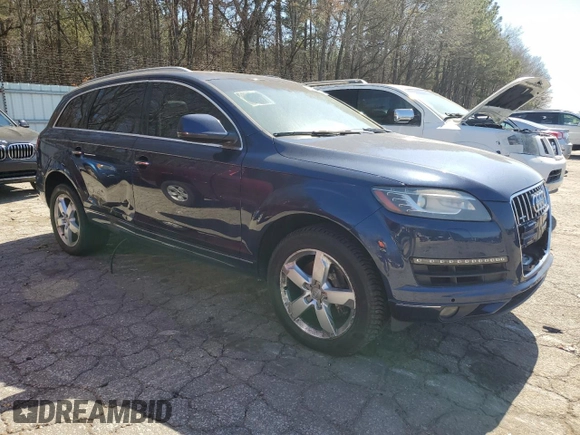 2014 Audi Q7 3.0T Premium Plus with VIN WA1LGAFE0ED018087, listed as a Copart auction lot 46578555 with 151,709 mi miles and Clean Title. Bid and sale history available at carsss.com. Image 4.