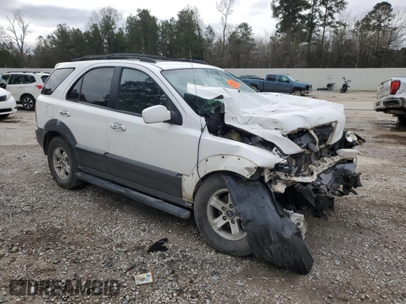 2005 Kia Sorento LX with VIN KNDJD733955439277, listed as a Copart auction lot 44465875 with 0 mi miles and Salvage Title. Bid and sale history available at carsss.com. Image 4.