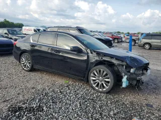 2016 Acura RLX Tech Pkg with VIN JH4KC1F58GC001638, listed as a Copart auction lot 55614355 with 66,701 mi miles and Salvage Title. Bid and sale history available at carsss.com. Image 4.